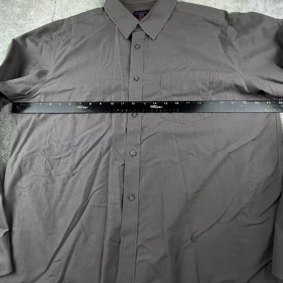 UNTUCKit Sangiovese Shirt Mens Size X-Large Gray Relaxed Fit Wrinkle Free Button - Picture 7 of 11
